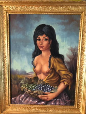 Desnudo con fruta