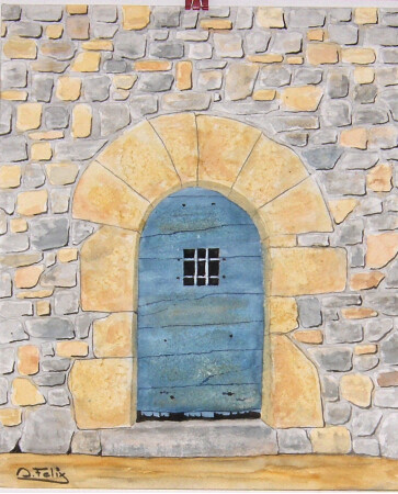 La puerta azul
