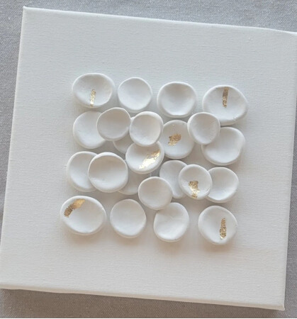 Soft white and gold