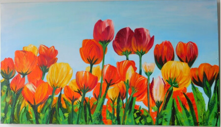 Tulipanes en primavera