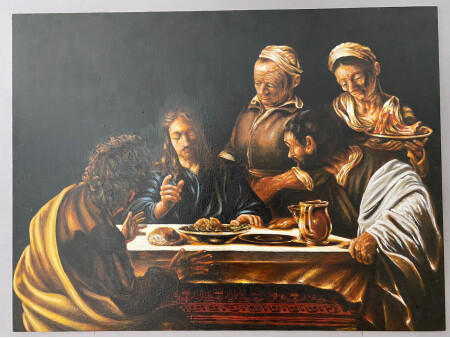 Tributum Caravaggio (Cena in Emmaus)