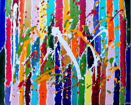 A días grises, lienzos de colores