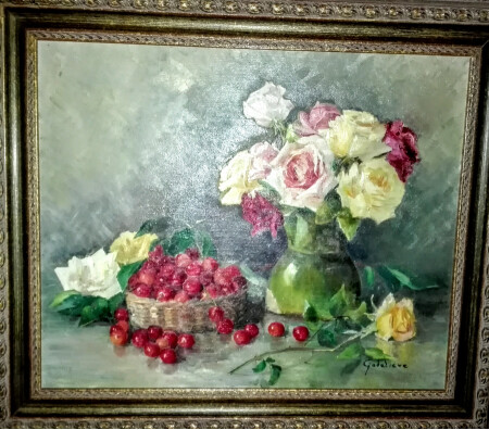 Rosas y cerezas