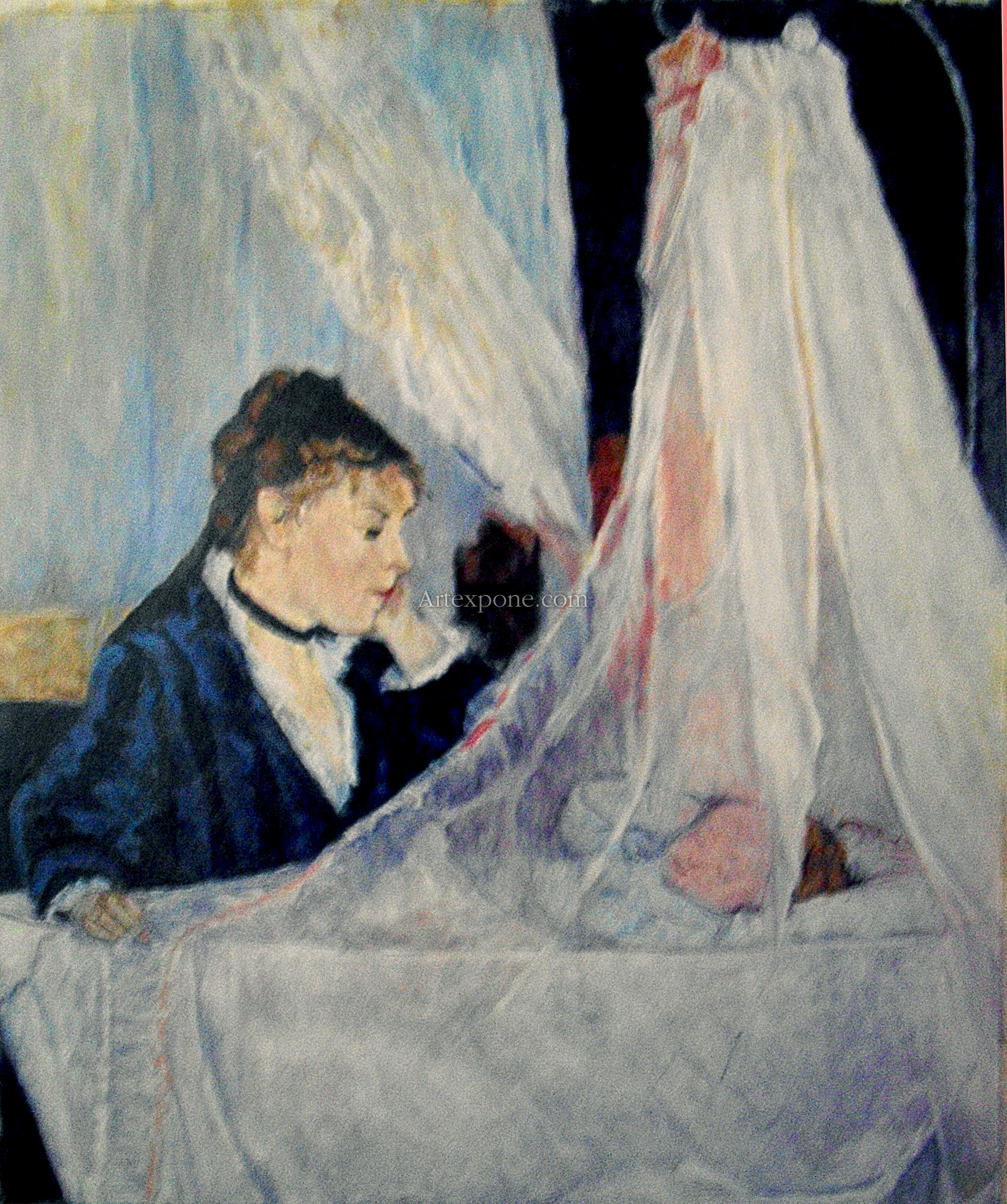 "La cuna, homenaje a Berthe Morisot", Germán. Obra de arte