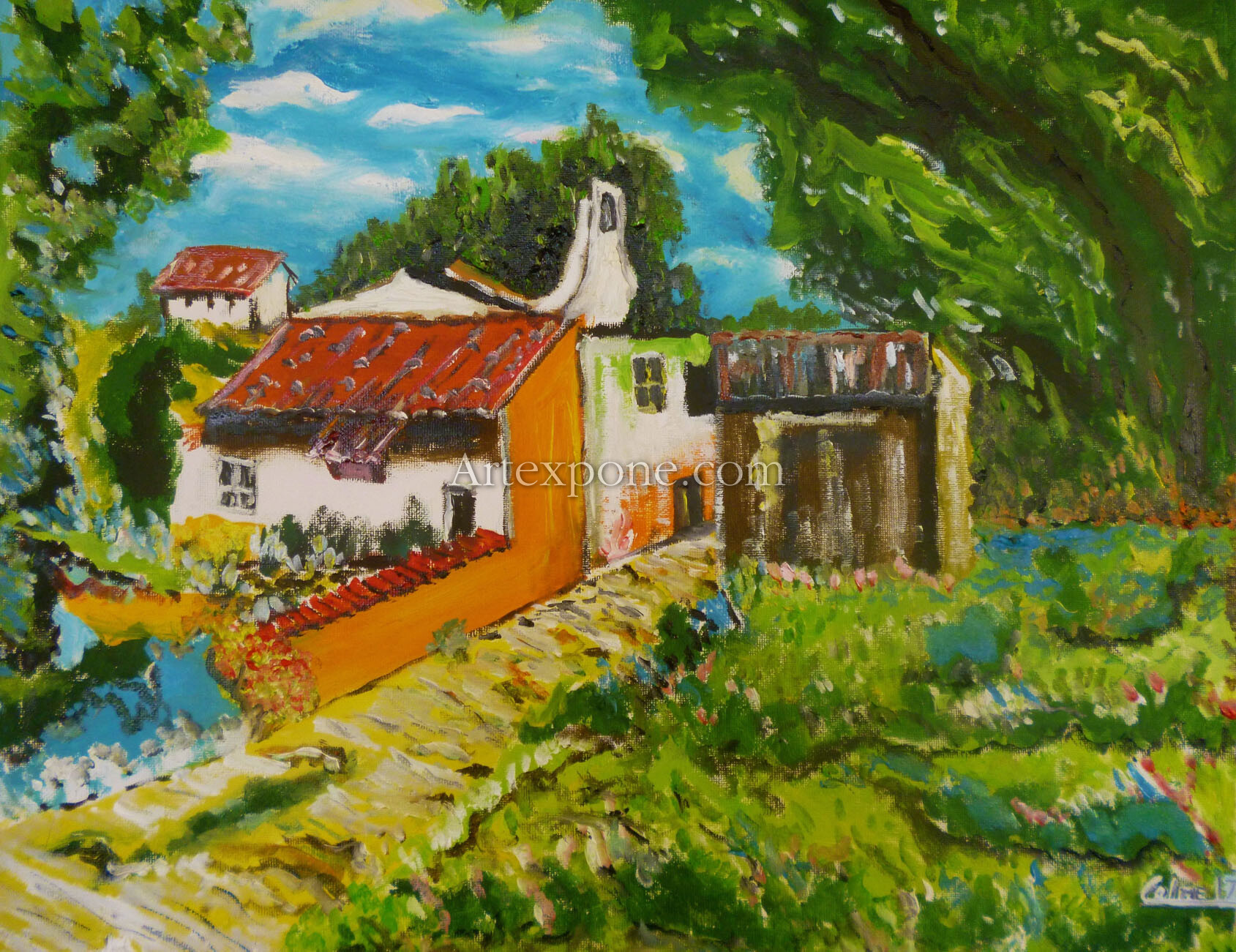 Casa De Campo Enrique Colmenares Obra De Arte Artexpone Com