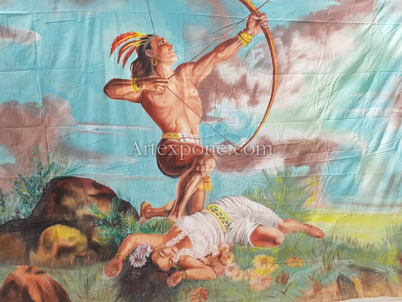 "EL FLECHADOR DEL SOL", ELEAZAR MONTES. Obra de arte | Artexpone.com