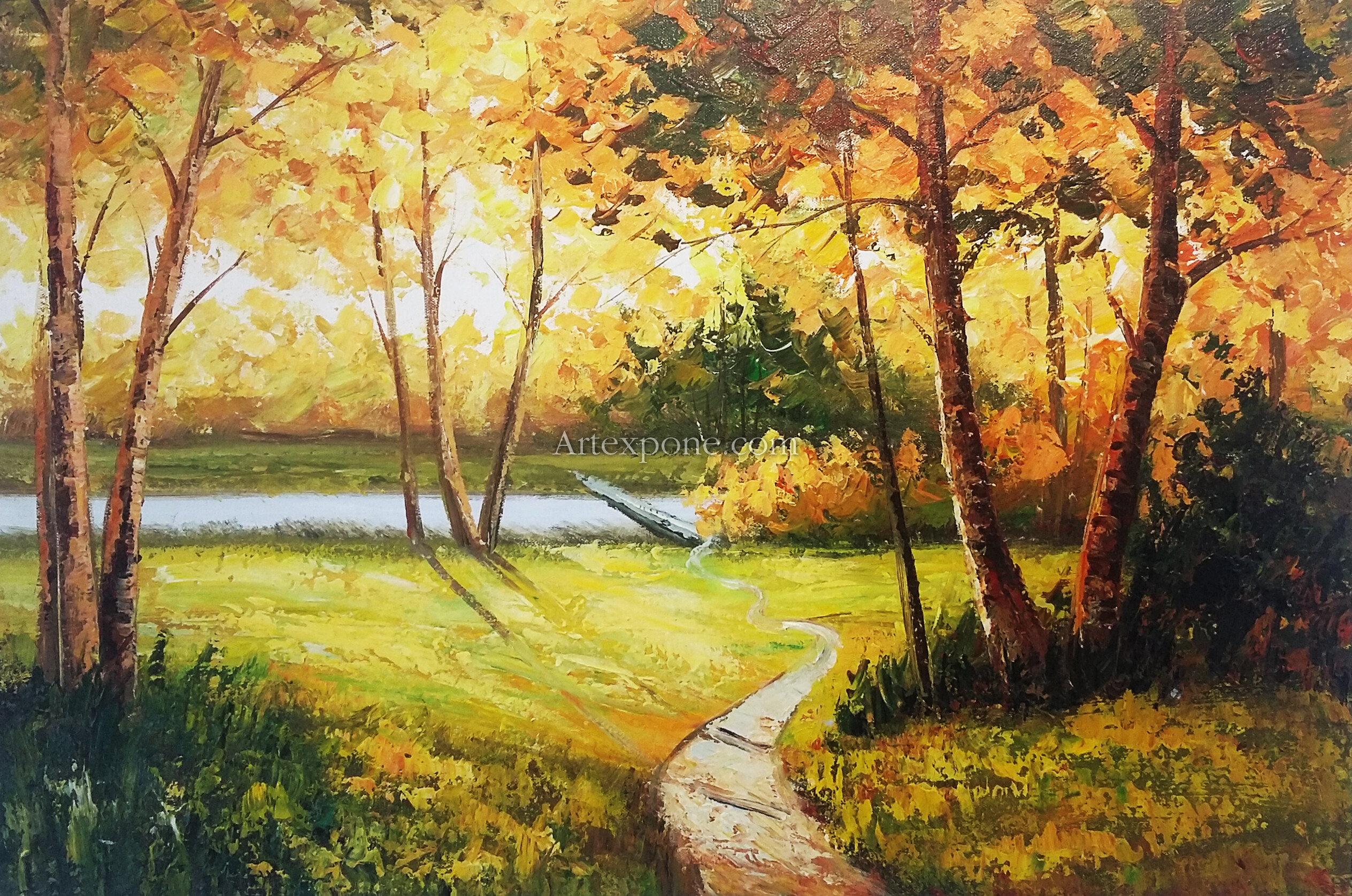 "Paisaje Natural al óleo ", Felipe Restrepo Fernandez ...