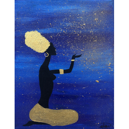 Handmade Scene of African Art