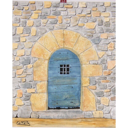 La puerta azul