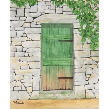 La puerta verde