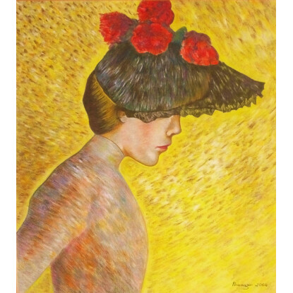 Mujer con sombrero