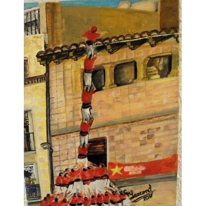 Rojo castellers