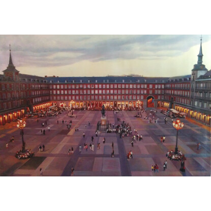 La Plaza Mayor de Madrid, Atardecer