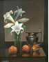 Naturaleza con melocotones 
