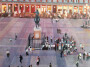 La Plaza Mayor de Madrid, Atardecer